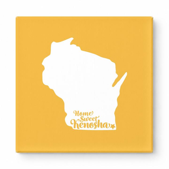 Home Sweet Kenosha — Wisconsin State Silhouette