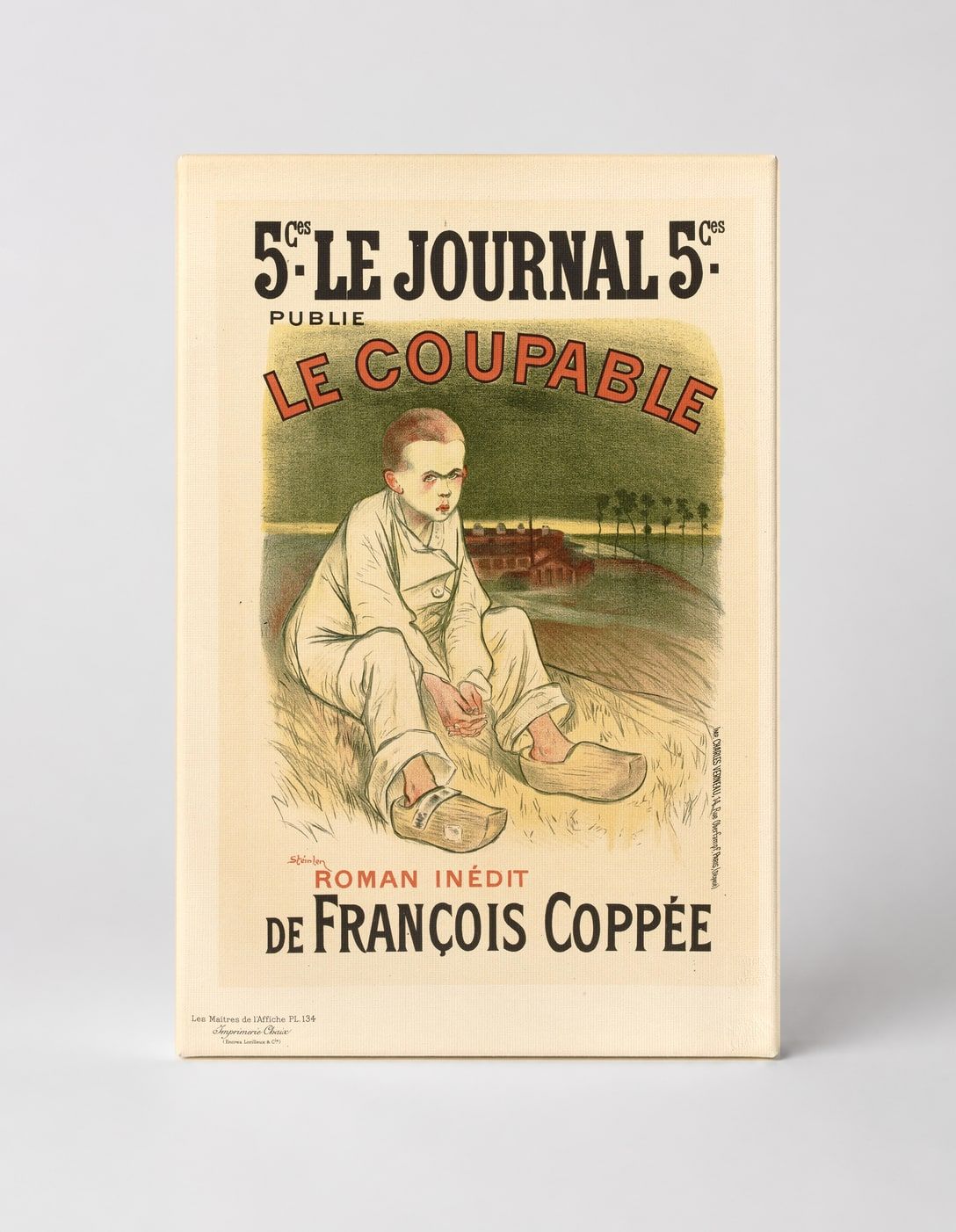 Le Coupable 1896 Le Journal French Vintage Lithograph Poster Wall Art