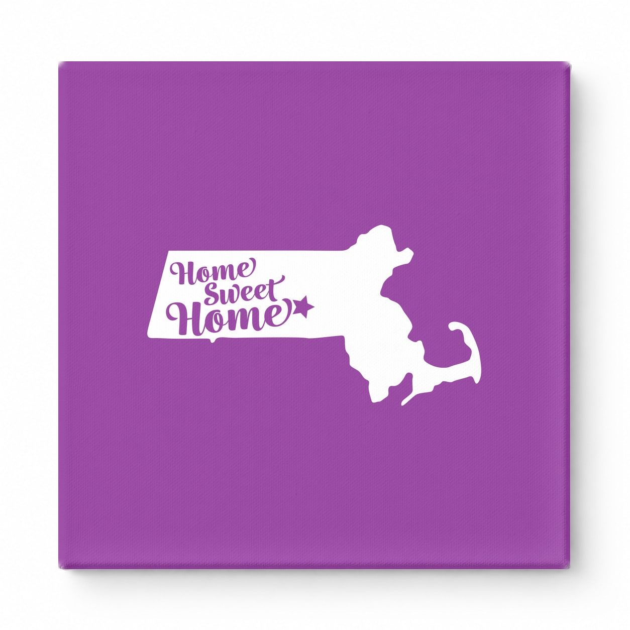 Home Sweet Home — Massachusetts State Silhouette