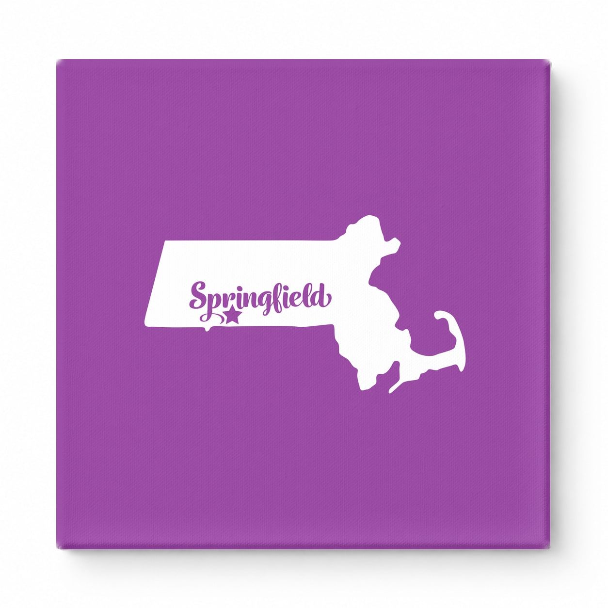Home Sweet Springfield — Massachusetts State Silhouette