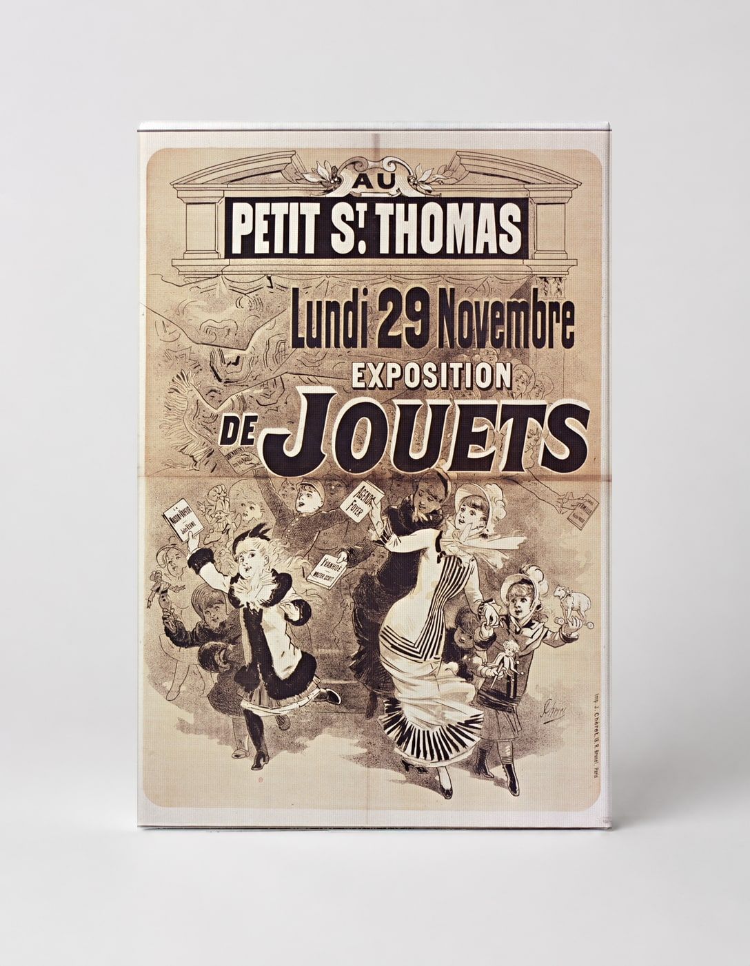 Au Petit St. Thomas Exposition de Jouets 1886 - Belle Époque Vintage Poster Wall Art