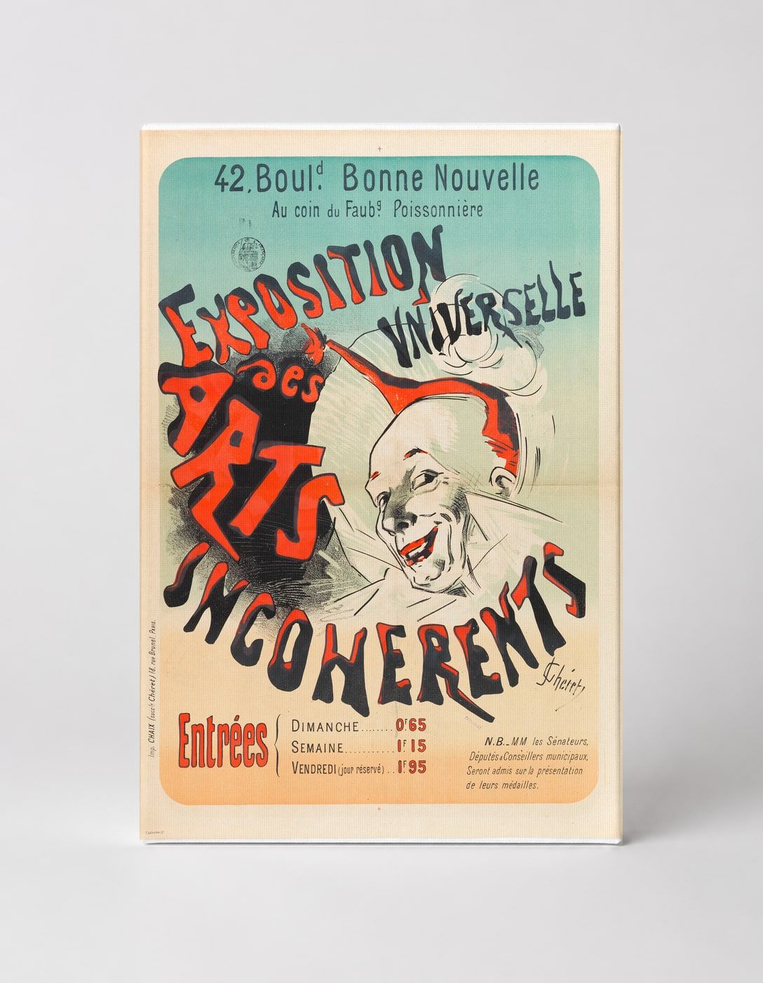 Exposition Universelle des Arts Incohérents 1889 - Belle Époque Vintage Poster Wall Art