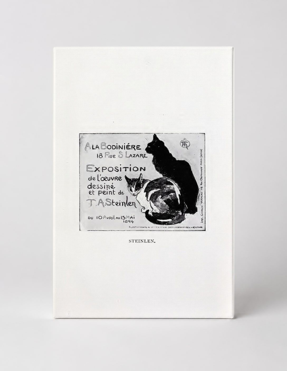 Exposition Steinlen 1894 - Belle Époque Vintage Cat Poster Wall Art