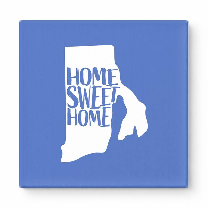 HOME SWEET HOME — Rhode Island State Silhouette