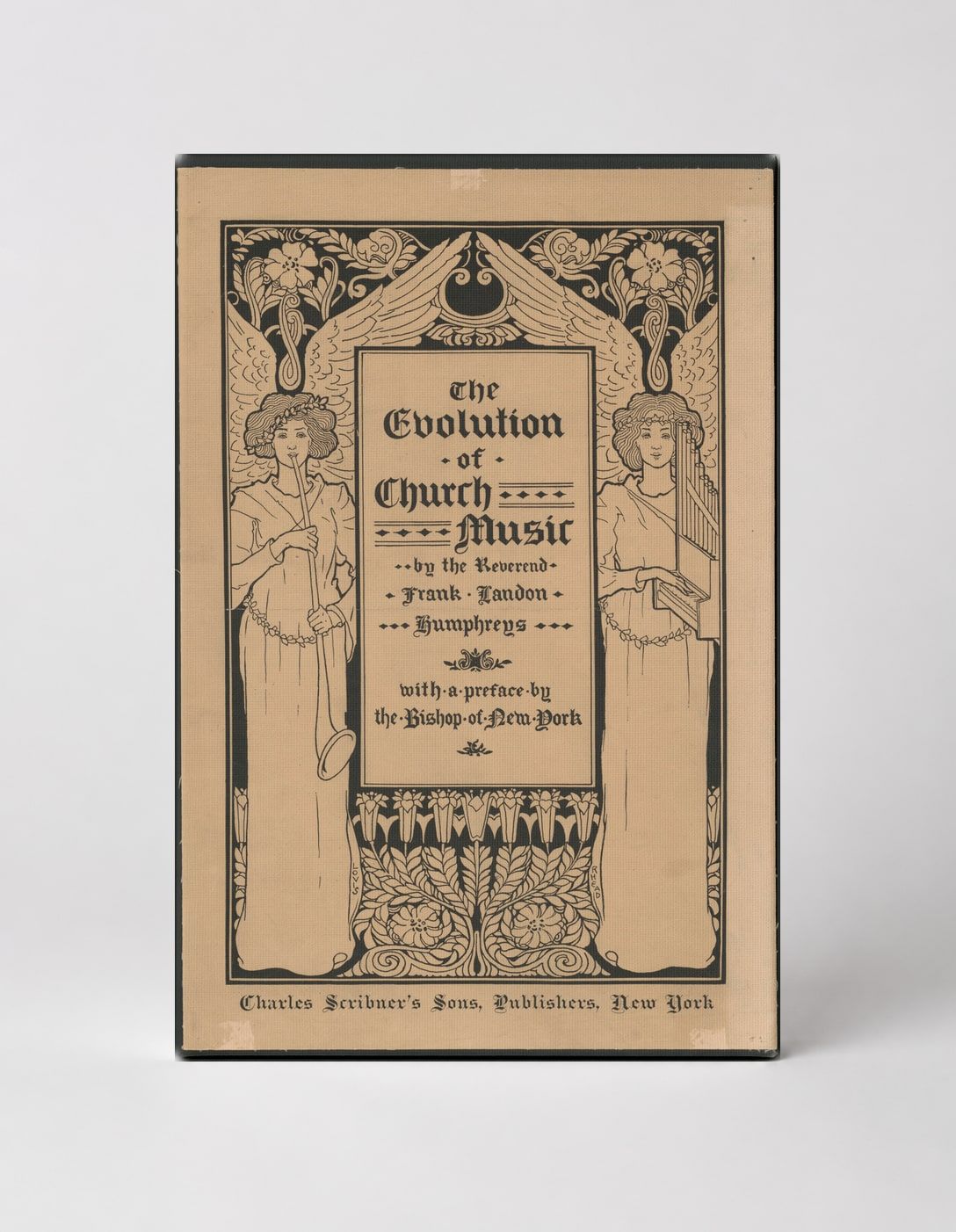 The Evolution of Church Music 1896 - Victorian Art Nouveau Vintage Poster Wall Art