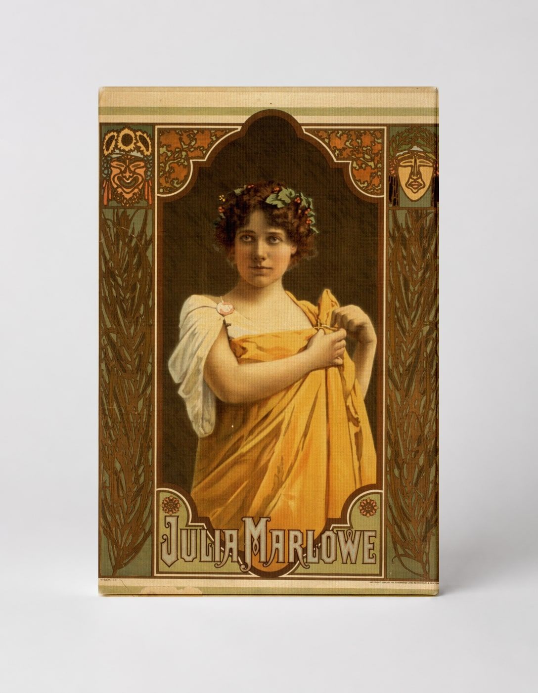 Julia Marlowe 1900s Theatre - Art Nouveau Vintage Poster Wall Art
