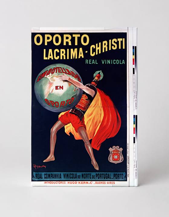 Oporto Lacrima-Christi 1900s Real Vinicola Vintage Wine Poster Wall Art