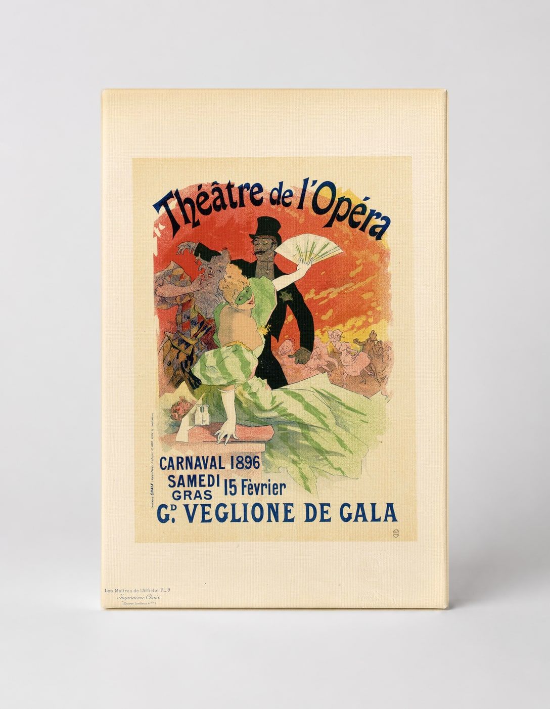 Théâtre de l'Opéra Carnaval 1896 - Belle Époque Vintage Poster Wall Art