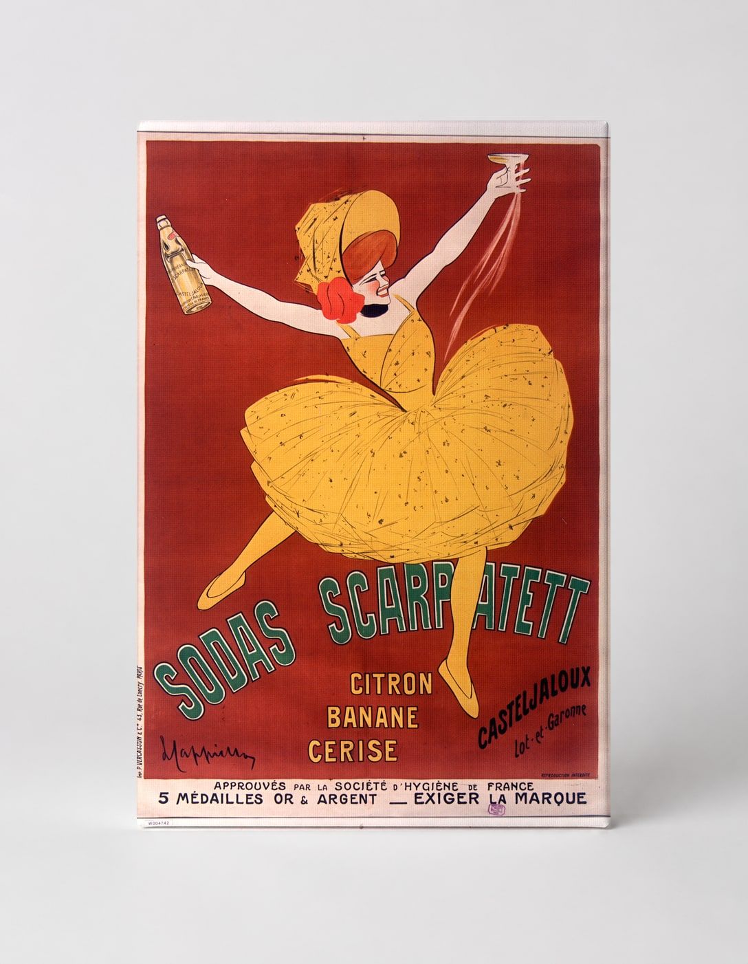 Sodas Scarpalett 1900s Belle Époque French Advertising Vintage Poster Wall Art