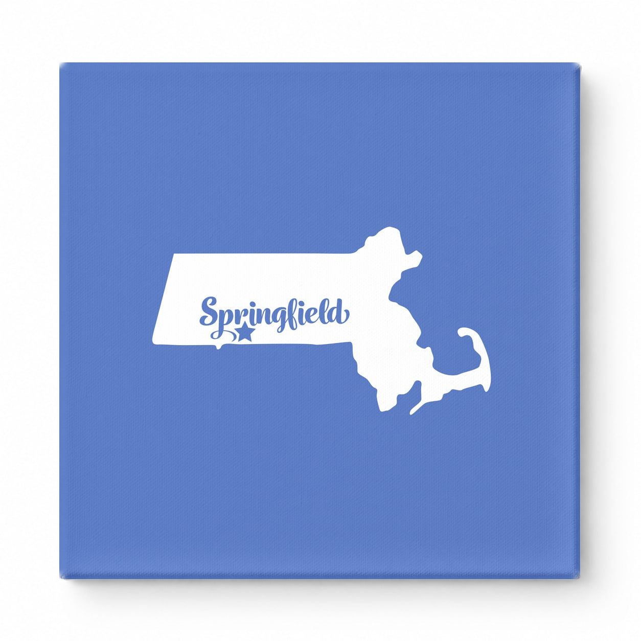 Home Sweet Springfield — Massachusetts State Silhouette