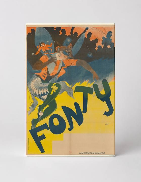 Fonty 1900s Belle Époque Circus Harlequin Vintage Poster Wall Art