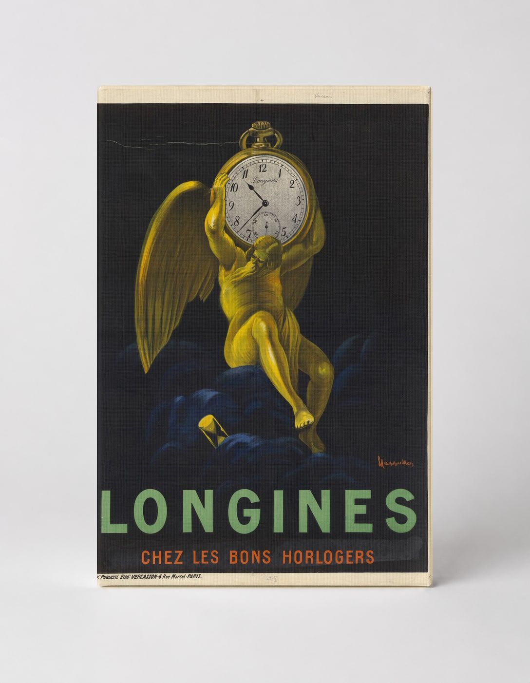 Longines Chez Les Bons Horlogers - Vintage Watch Advertising Poster Wall Art