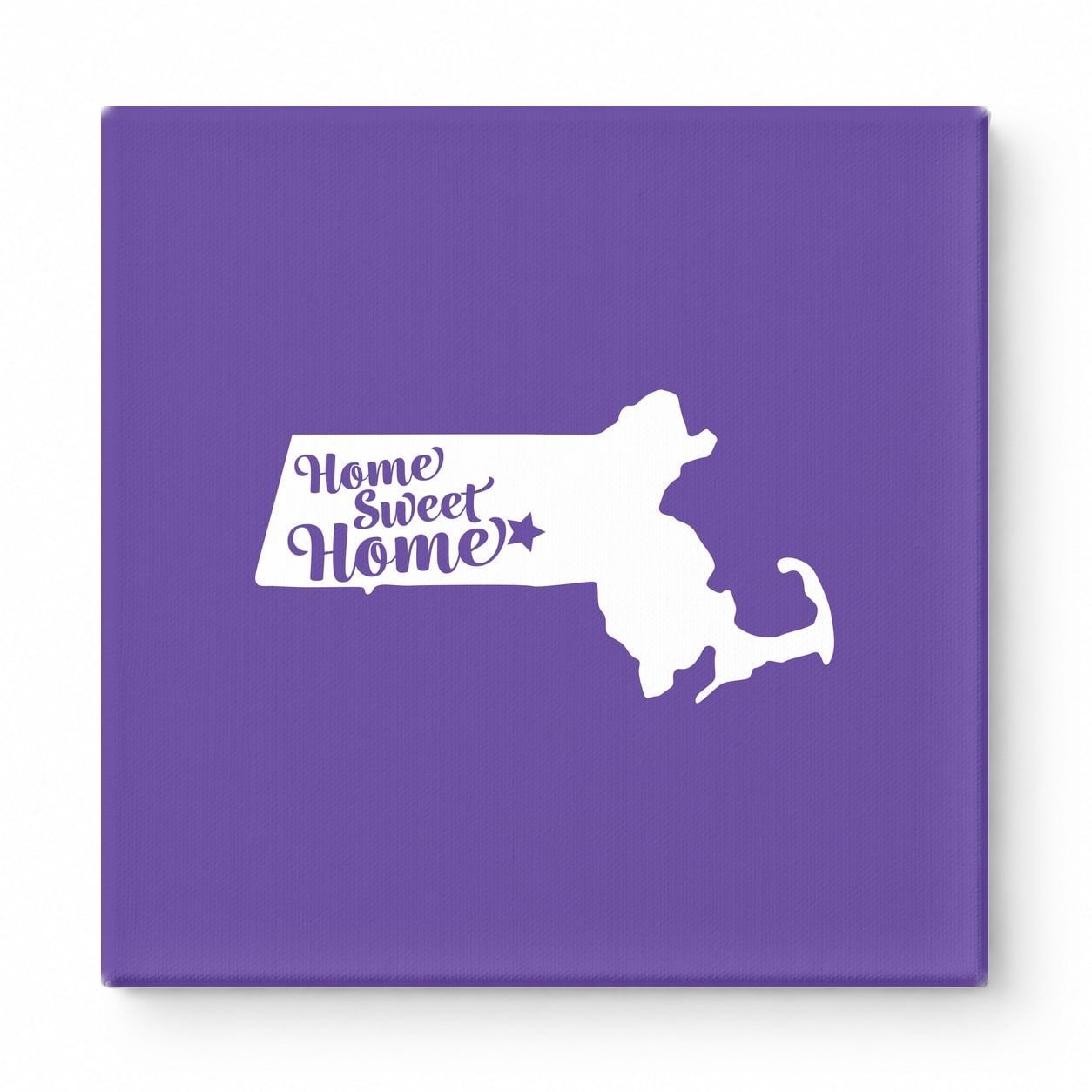 Home Sweet Home — Massachusetts State Silhouette
