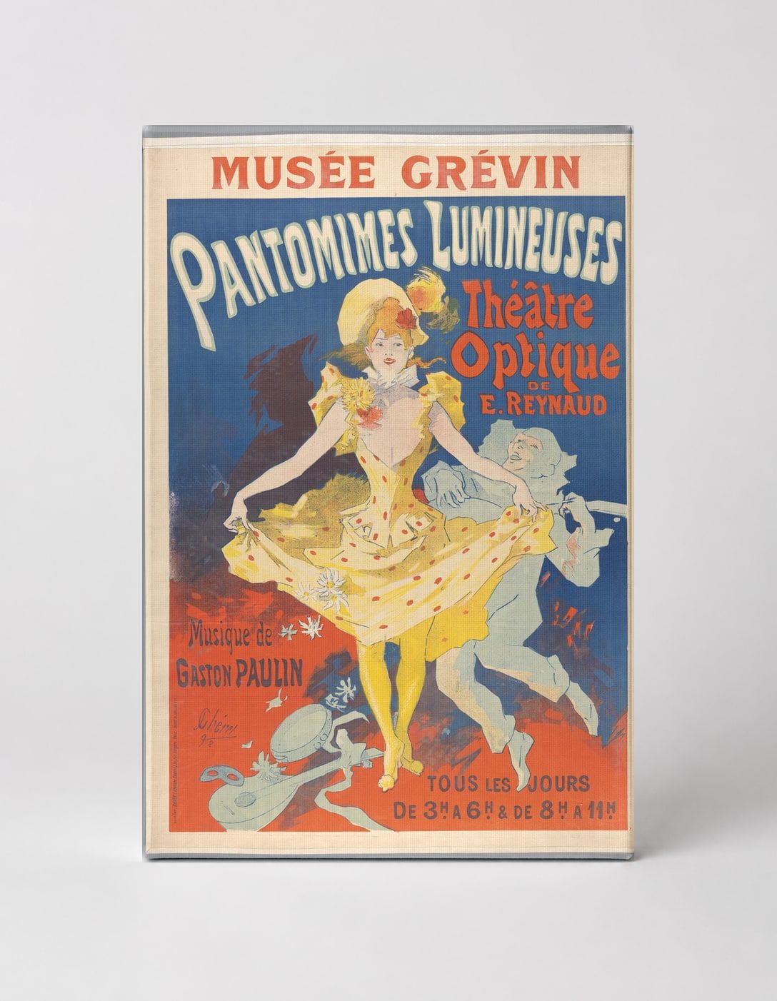 Pantomimes Lumineuses Musée Grévin 1892 - Belle Époque Vintage Poster Wall Art