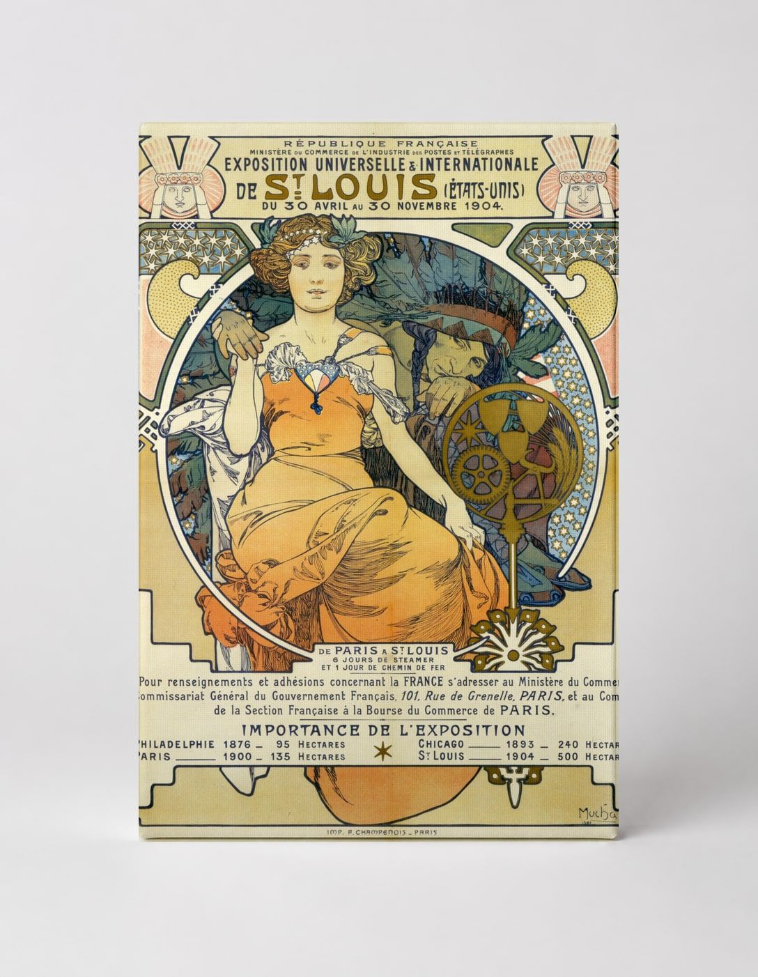 Exposition Universelle St. Louis 1904 - Art Nouveau Vintage Poster Wall Art