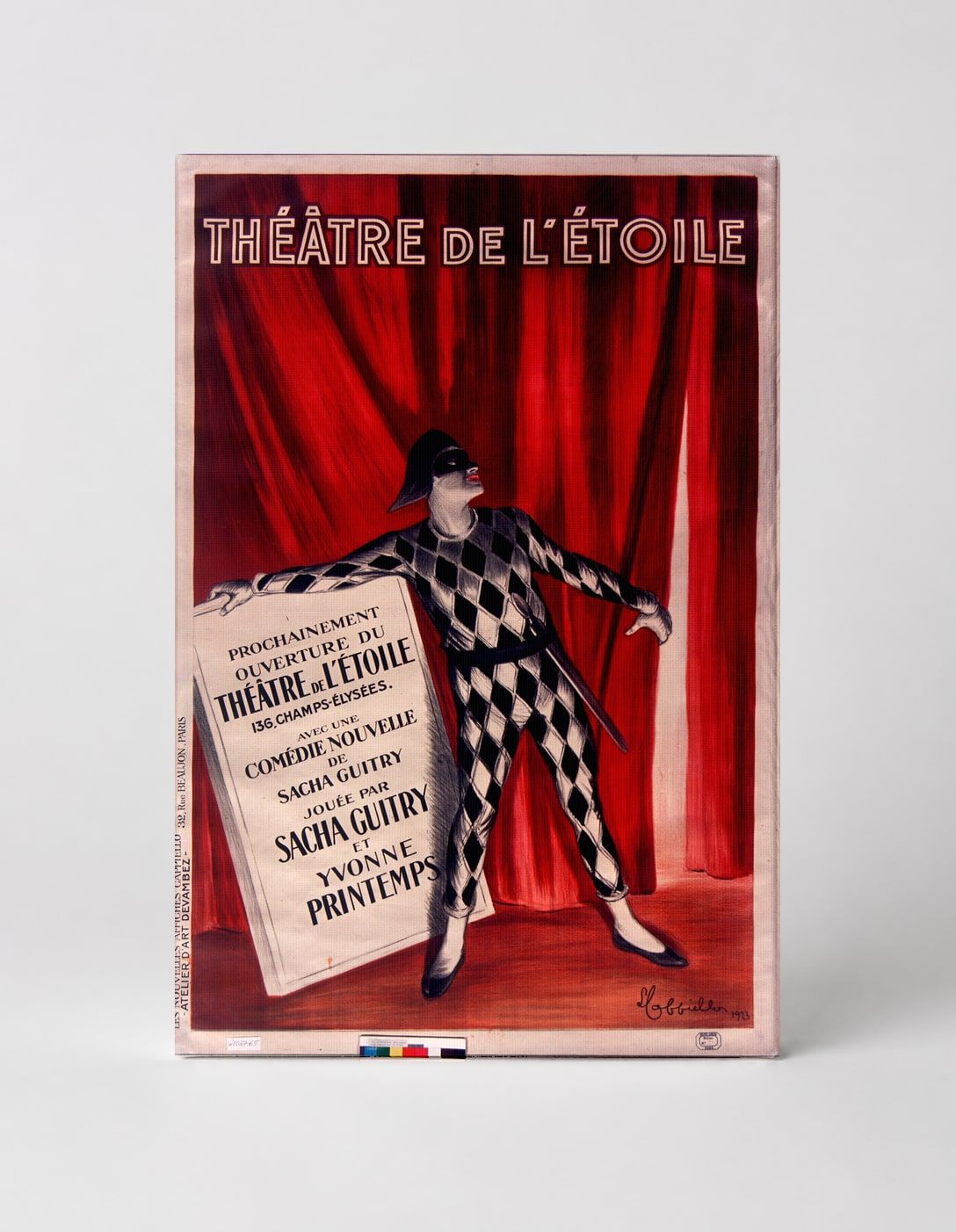 Théâtre de l'Étoile Harlequin 1920s - Vintage French Theatre Poster Wall Art