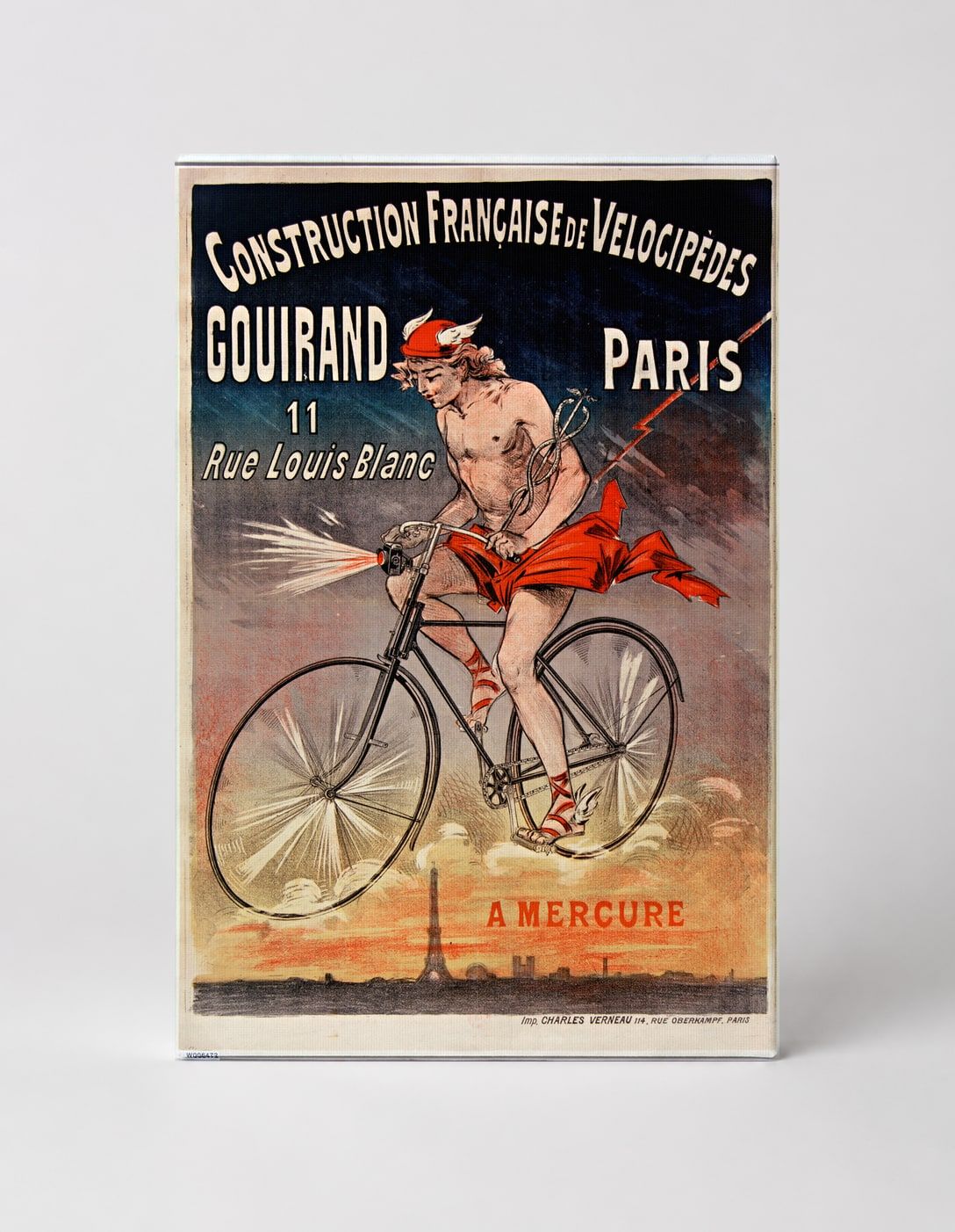 Gouirand Velocipedes 1890s - Belle Époque Vintage Bicycle Poster Wall Art