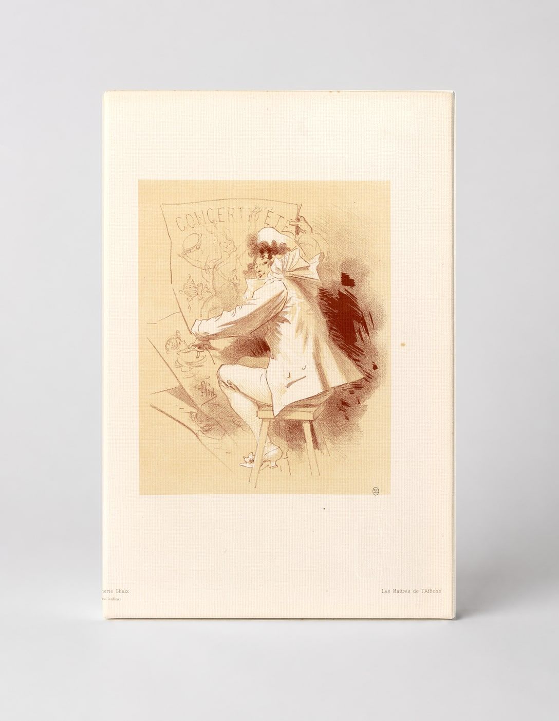 Concert de Fête Vintage Belle Époque Lithograph Poster Canvas Wall Art