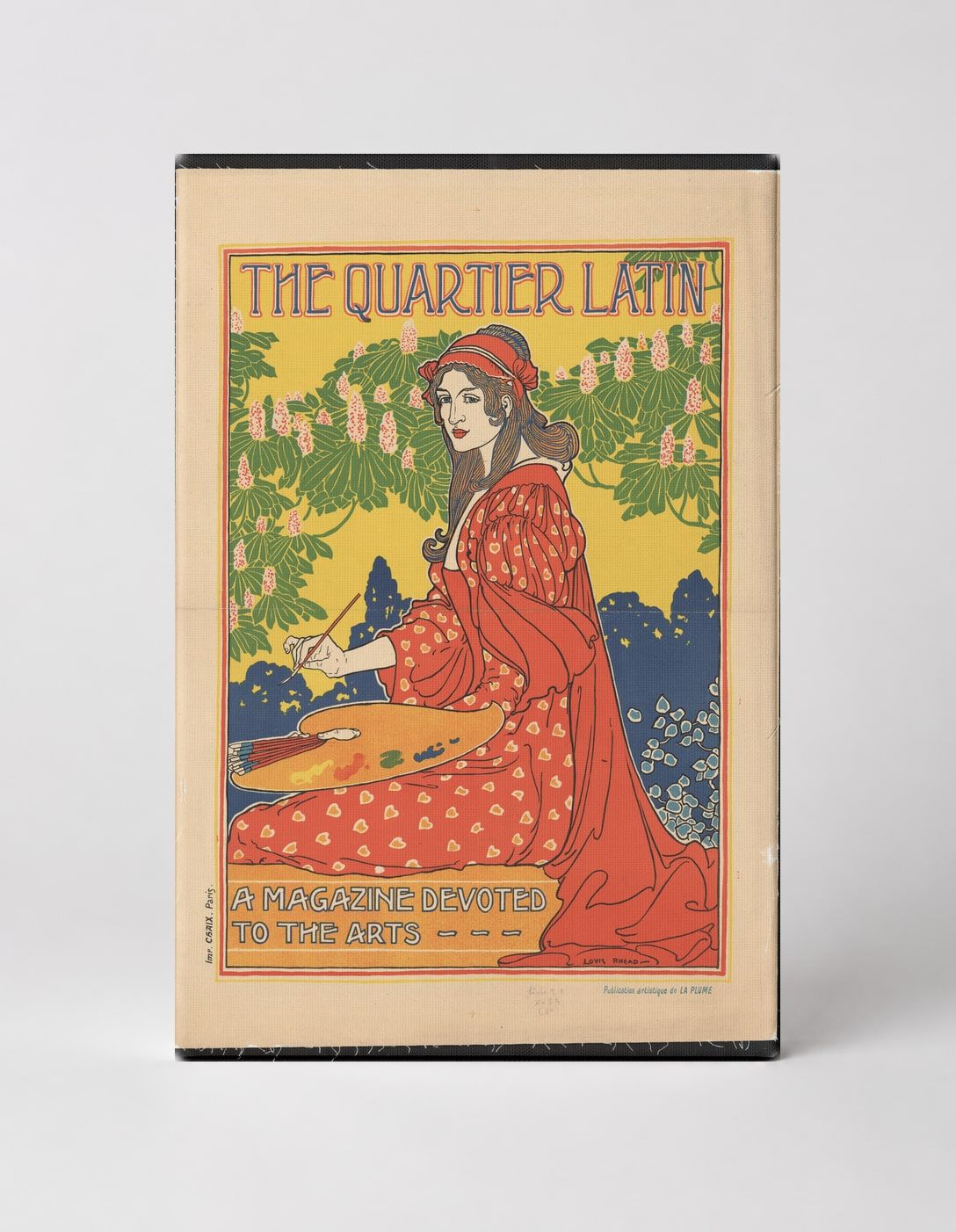 The Quartier Latin Magazine 1896 - Art Nouveau Vintage Poster Wall Art