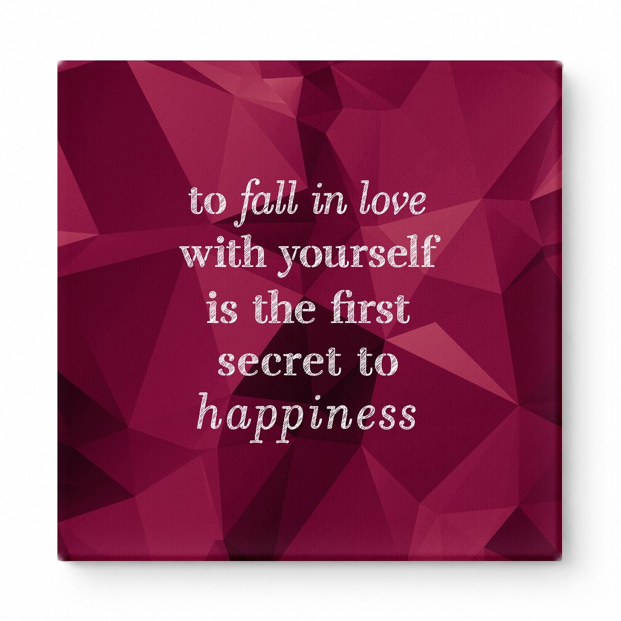 To Fall in Love with Yourself Is the First Secret to Happiness — Watercolor Wash
