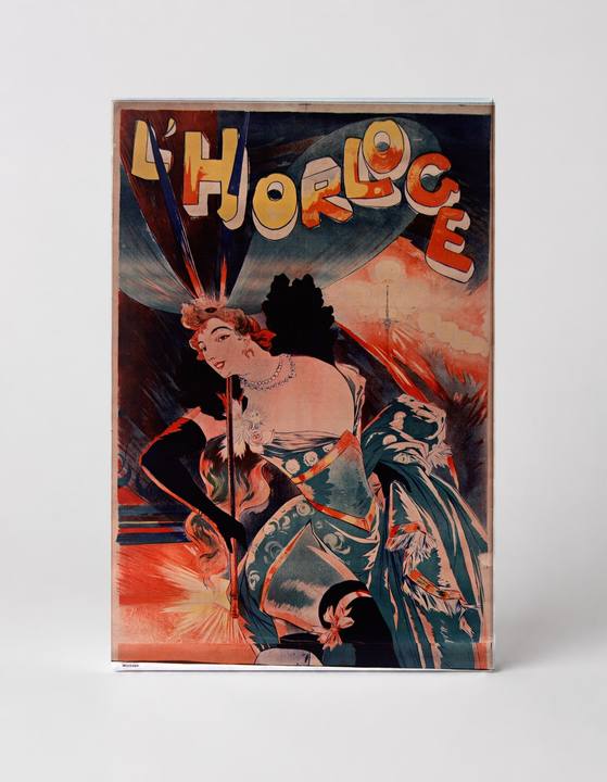 L'Horloge 1900 - Belle Époque French Cabaret Vintage Poster Wall Art