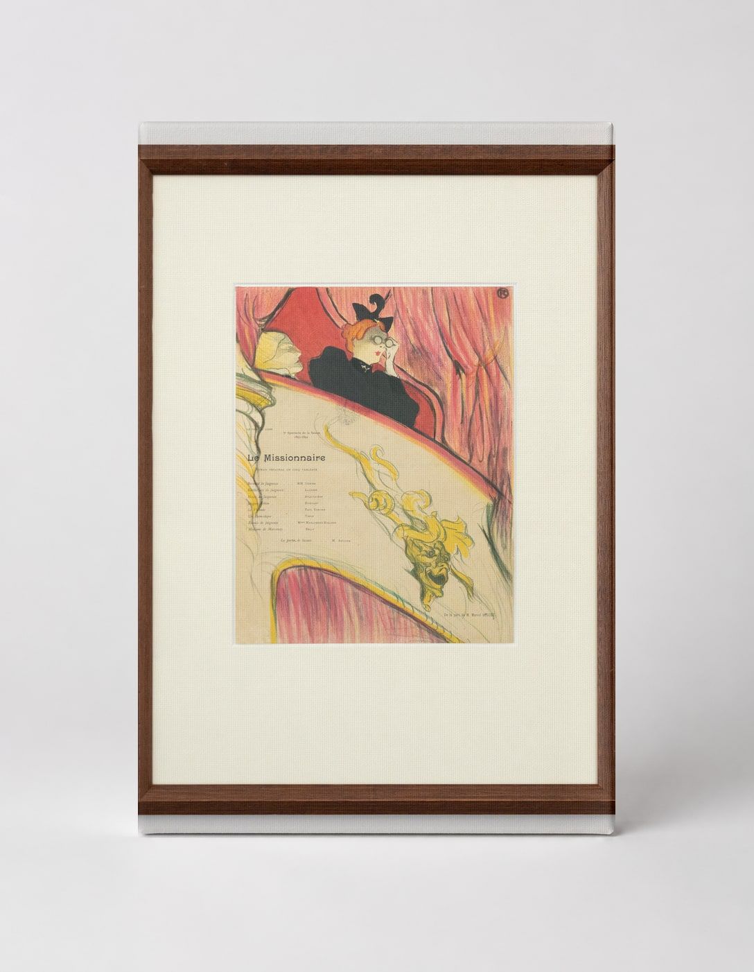 Le Missionnaire 1894 - Belle Époque Theatre Vintage Poster Wall Art