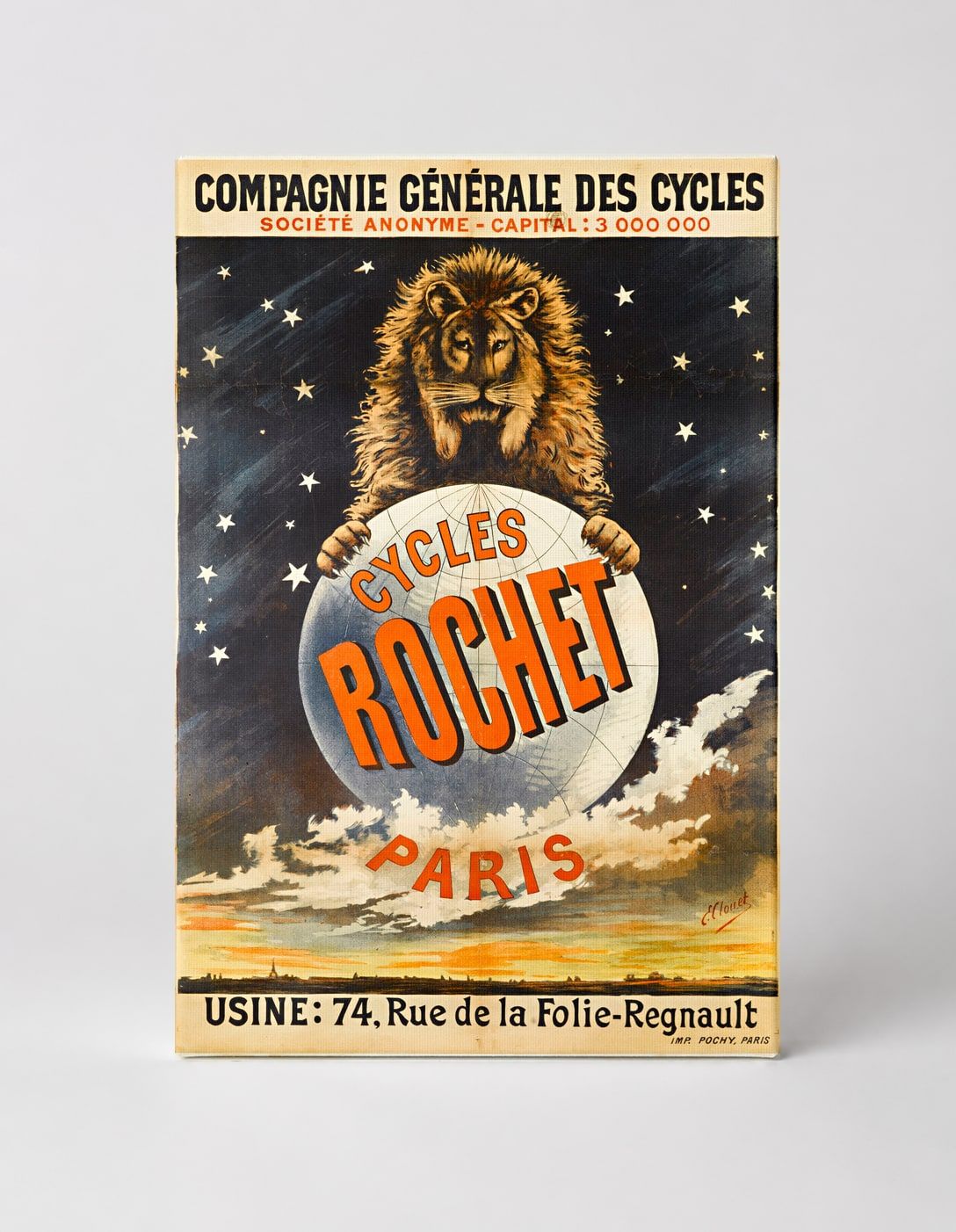 Cycles Rochet Paris 1890s - Belle Époque Vintage Poster Wall Art