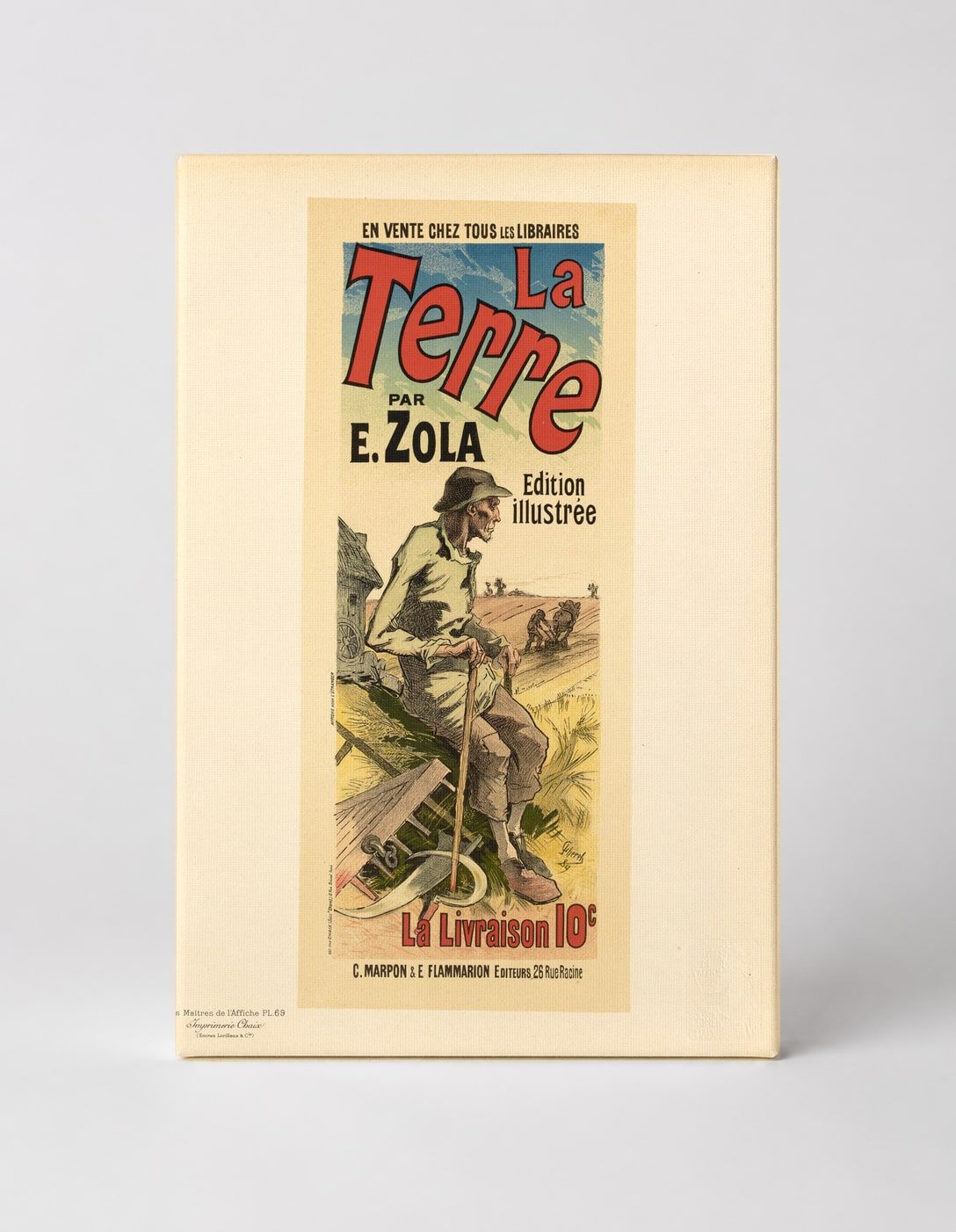 La Terre par E. Zola 1889 - French Belle Époque Vintage Poster Wall Art