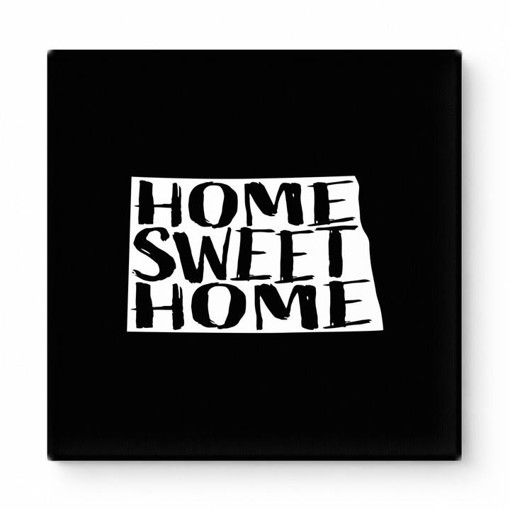 HOME SWEET HOME — North Dakota State Silhouette