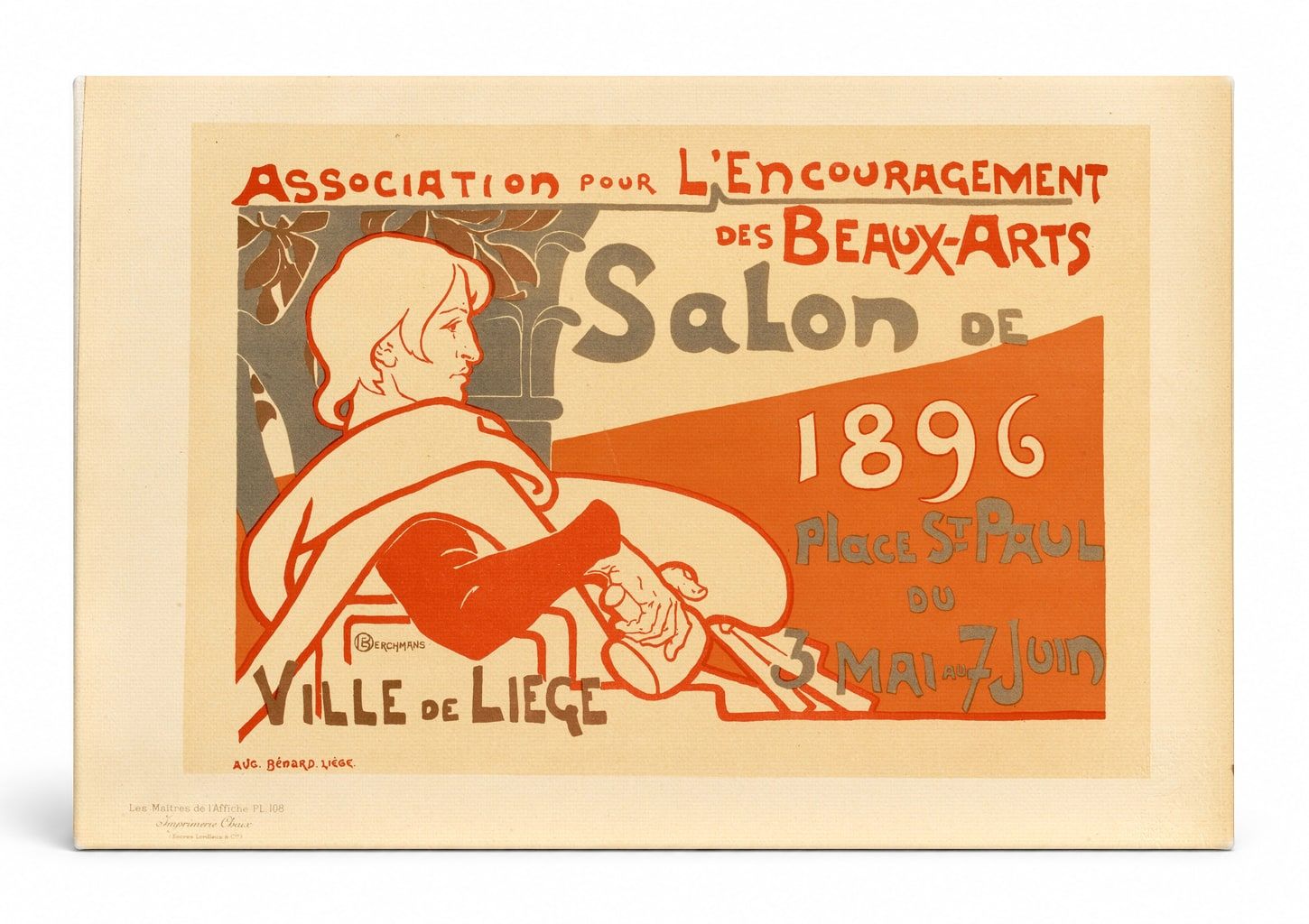 Salon de Beaux-Arts Liège 1896 – Belle Époque Vintage Poster Wall Art