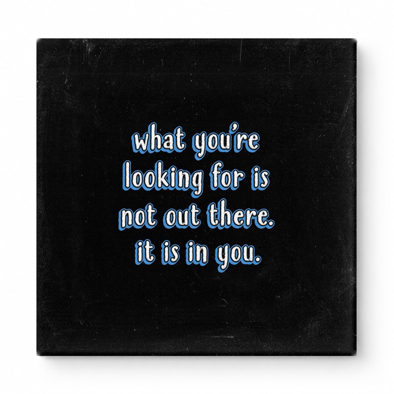 What You're Looking for Is Not Out There. It Is in You — Geometric Faceted Crystal