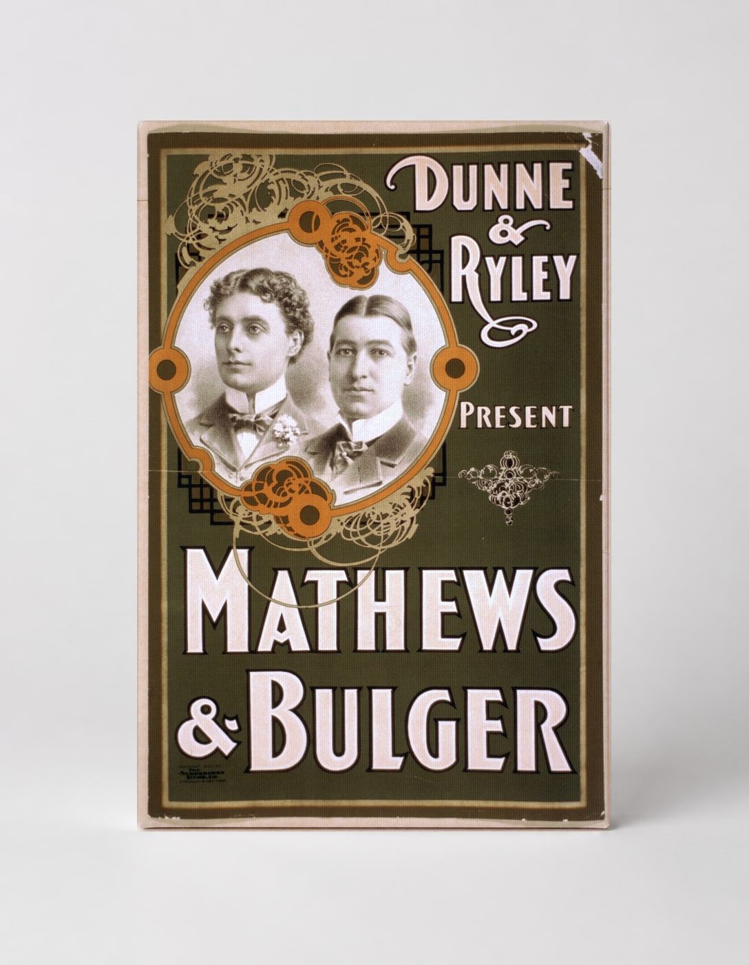 Mathews & Bulger 1890s Vaudeville – Victorian Theatre Vintage Poster Wall Art