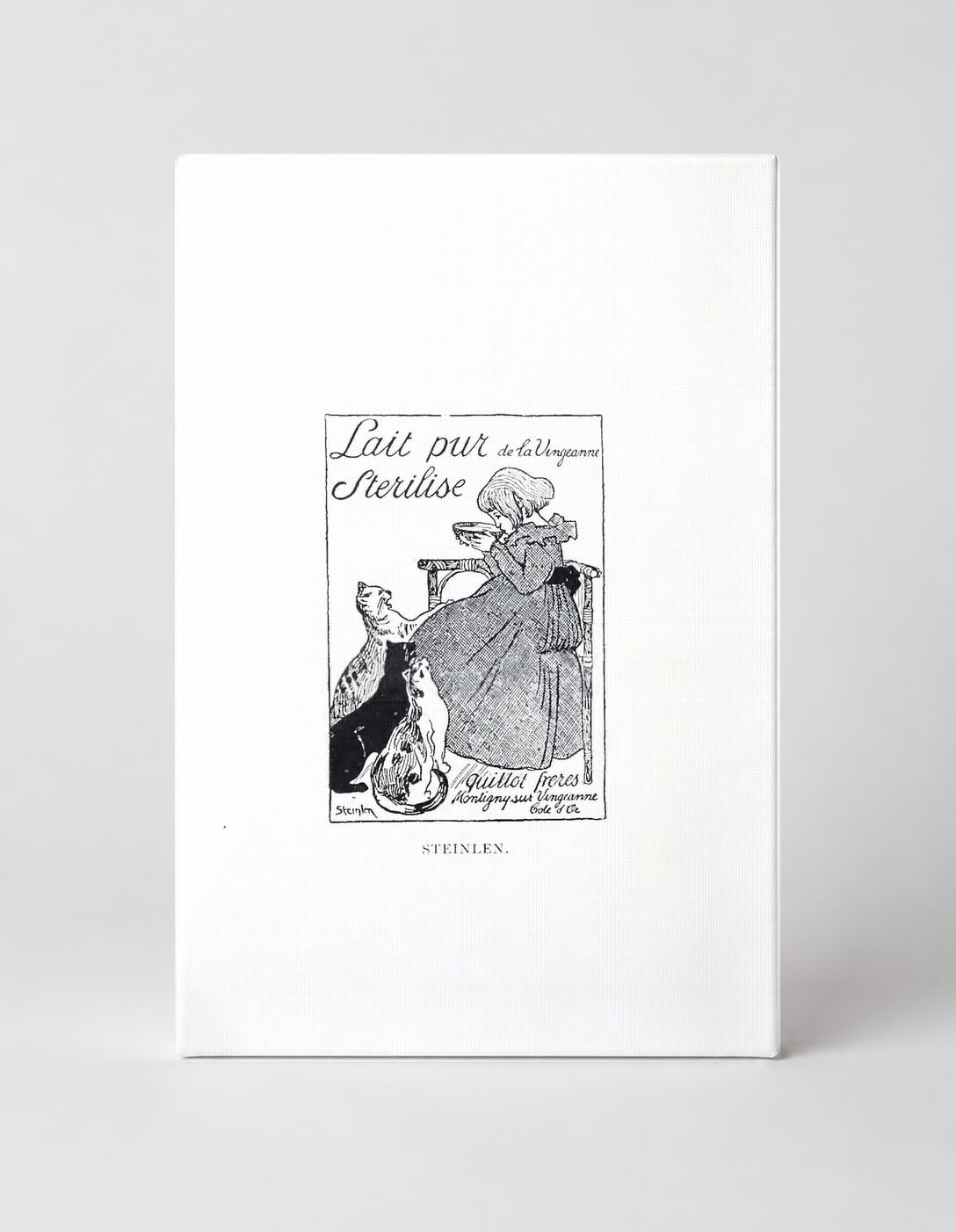 Lait Pur Stérilisé 1894 - Belle Époque Vintage Poster Canvas Wall Art