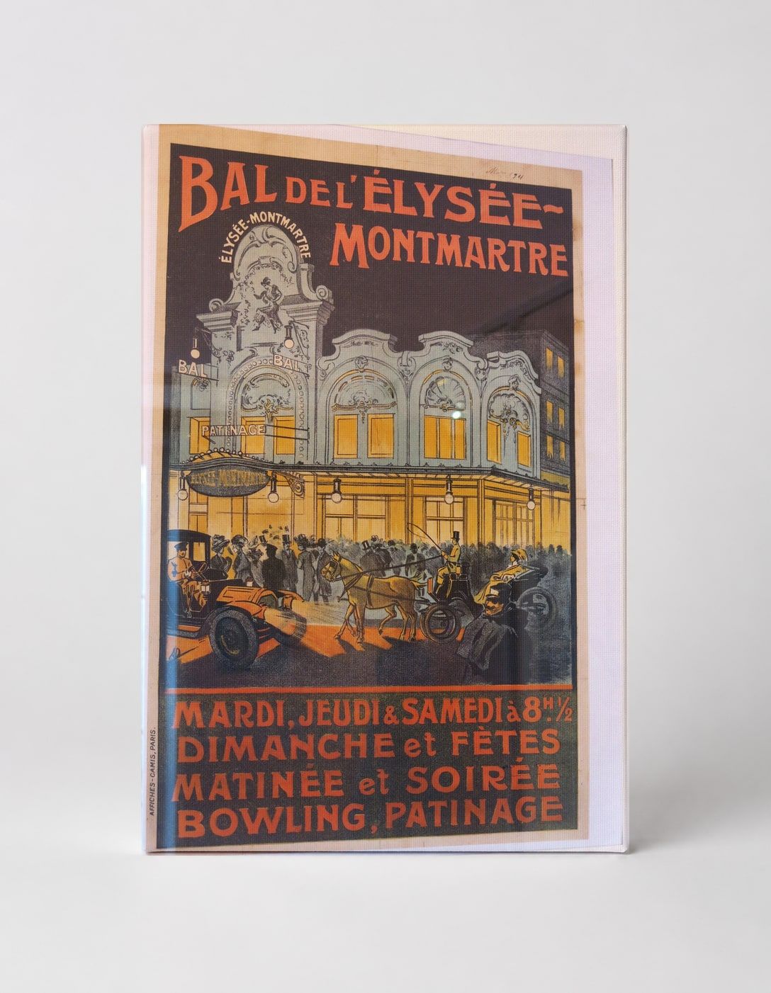 Bal de l'Élysée-Montmartre 1890s - Belle Époque Vintage Poster Wall Art