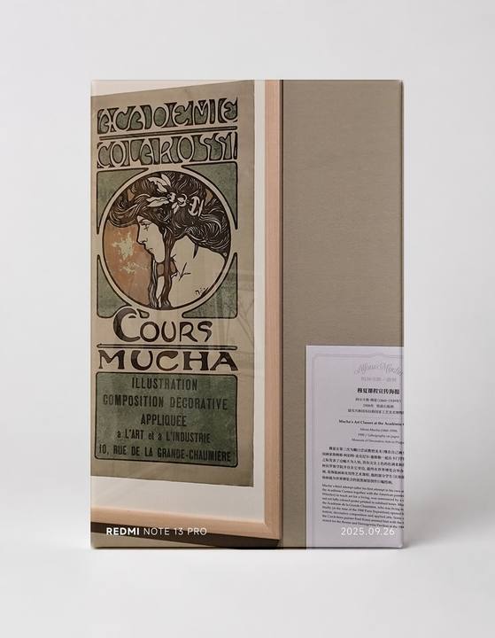 Académie Colarossi Cours Mucha 1897 - Art Nouveau Vintage Poster Wall Art