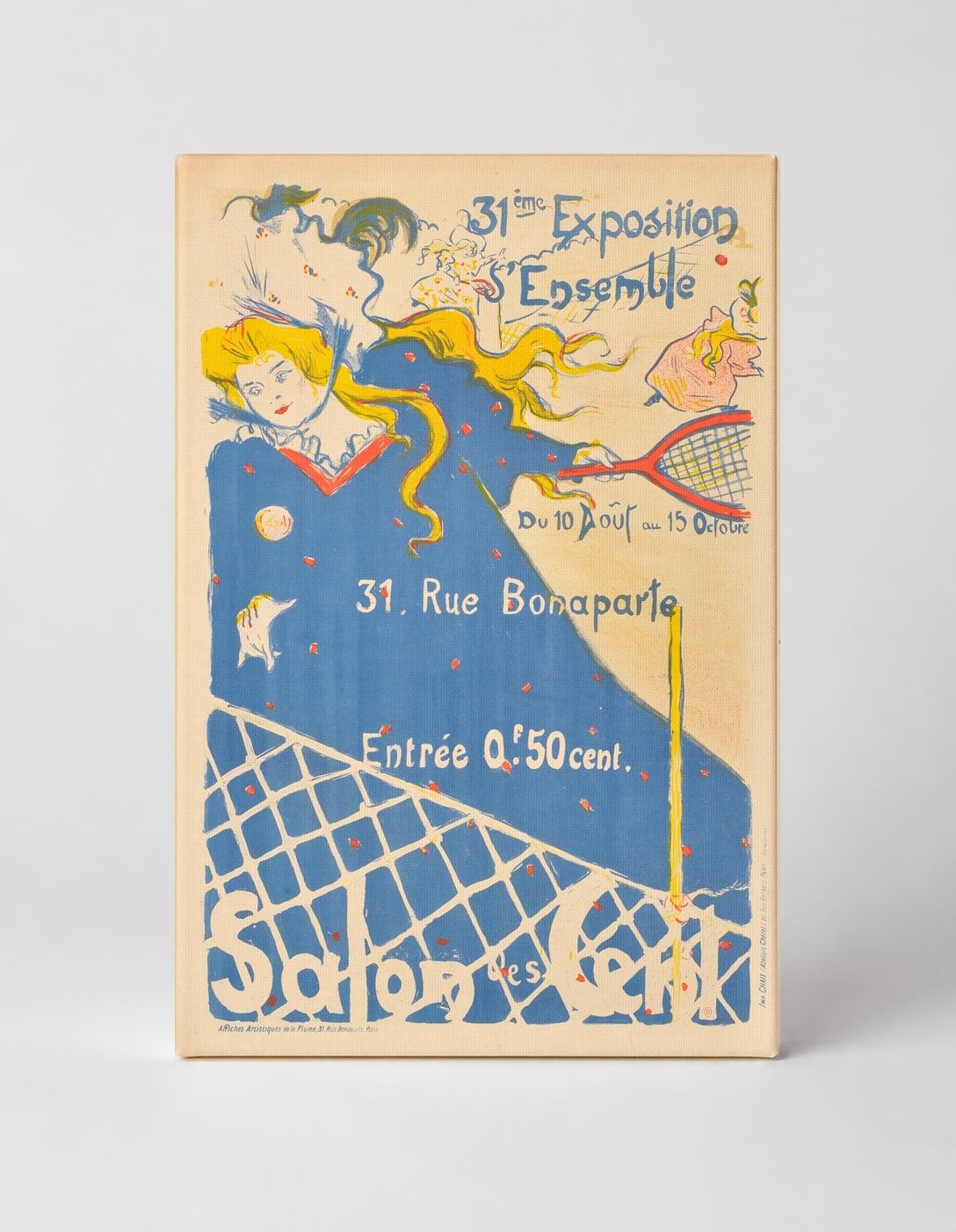 Salon des Cent 31st Exhibition 1896 - Art Nouveau Vintage Poster Wall Art