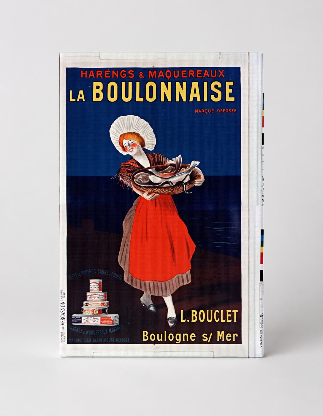 La Boulonnaise Harengs & Maquereaux 1900s - Belle Époque Vintage Poster Wall Art