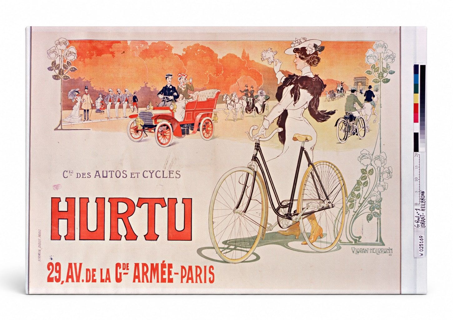 Hurtu Autos et Cycles 1900 - Belle Époque Vintage Poster Wall Art