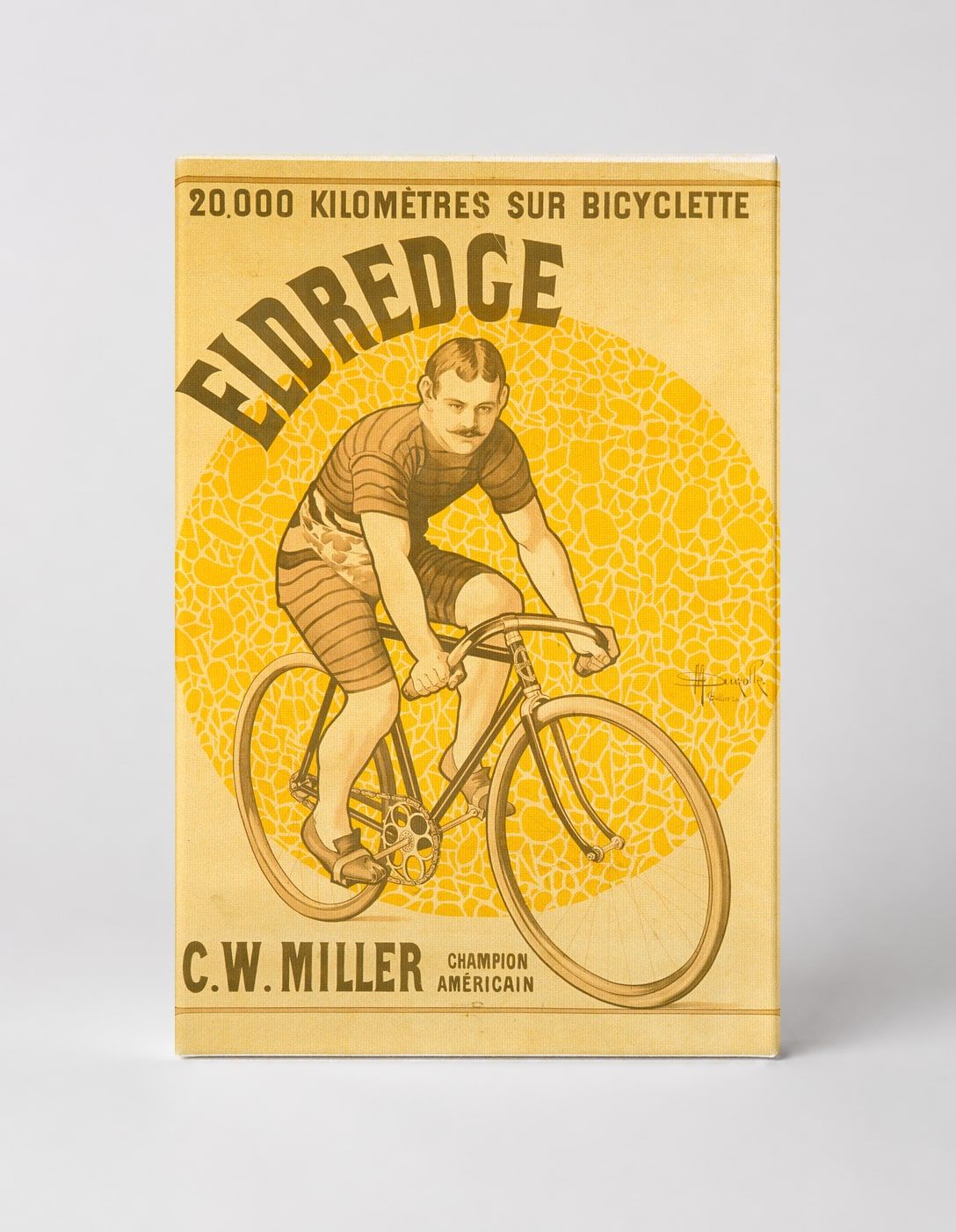 Eldredge Bicycle 1890s - Vintage Cycling Advertising Poster Canvas Wall Art