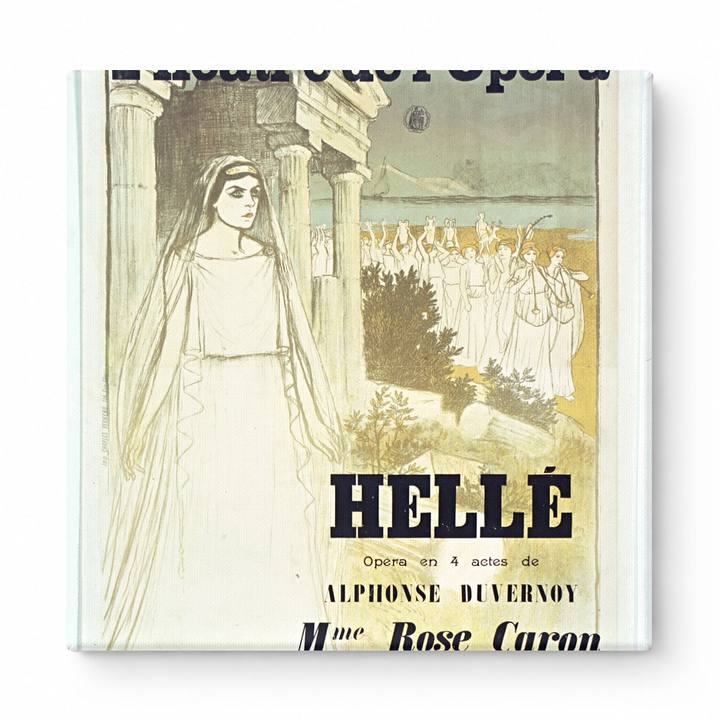 Hellé Théâtre de l'Opéra 1896 – French Belle Époque Vintage Poster Wall Art