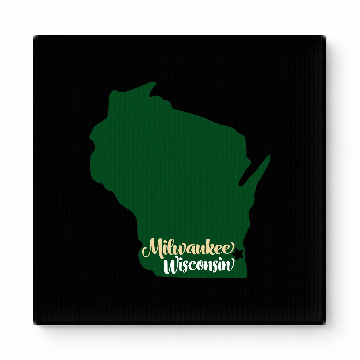 Home Sweet Milwaukee — Wisconsin State Silhouette