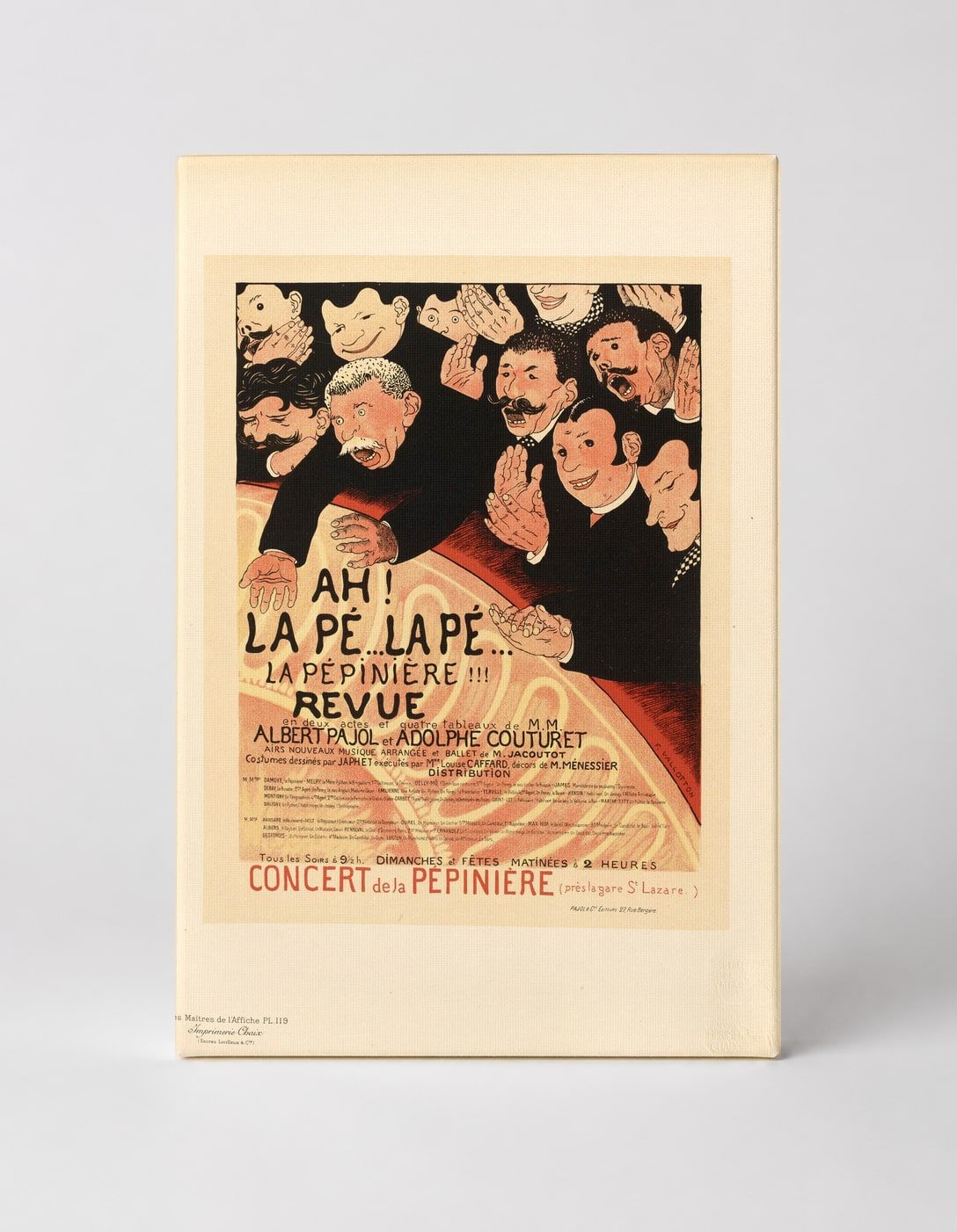 Ah! La Pépinière Revue 1890s - Belle Époque Vintage French Poster Wall Art