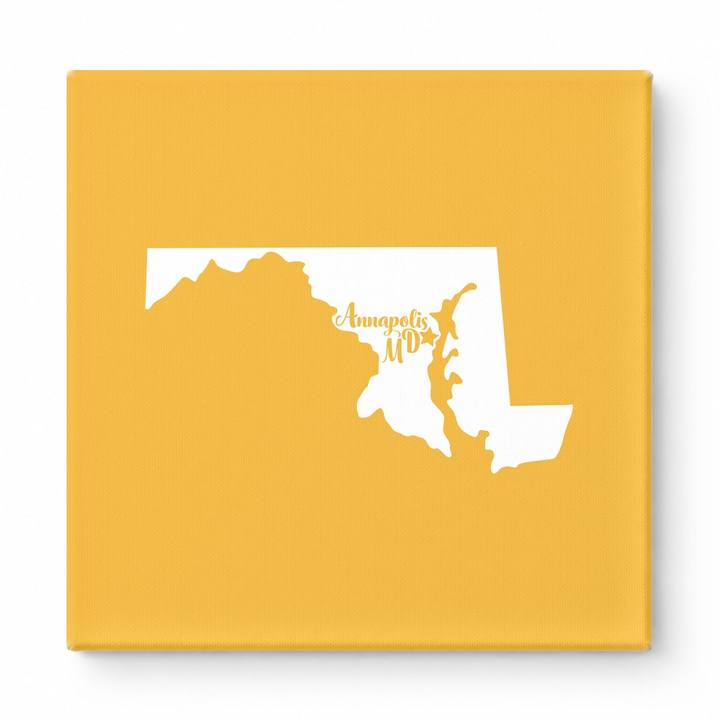 Home Sweet Annapolis — Maryland State Silhouette