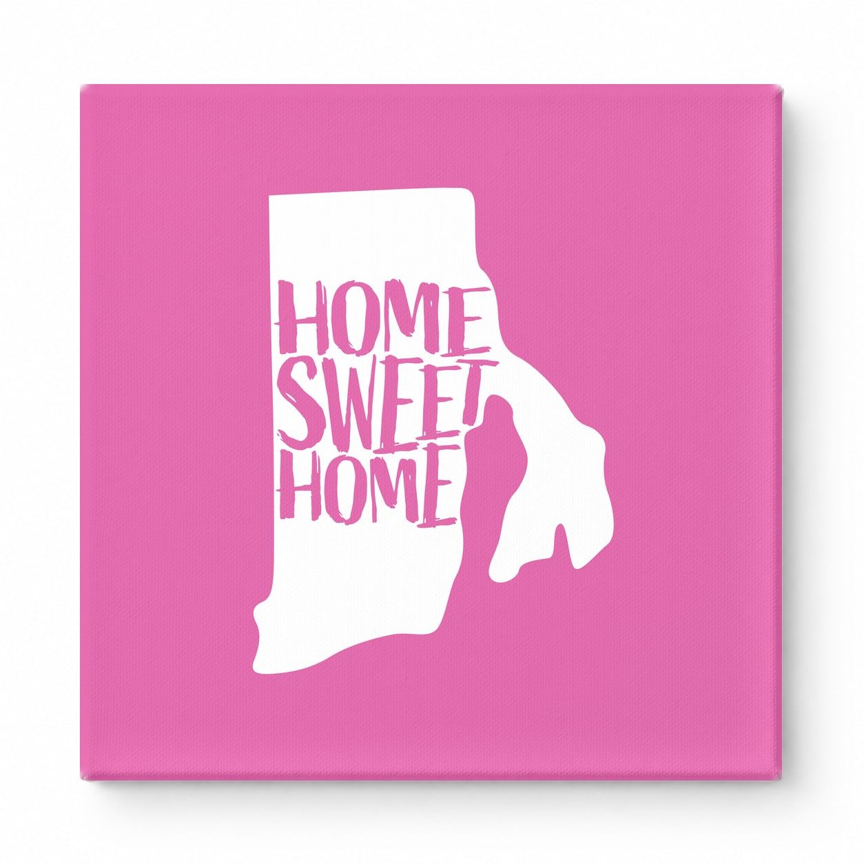 HOME SWEET HOME — Rhode Island State Silhouette