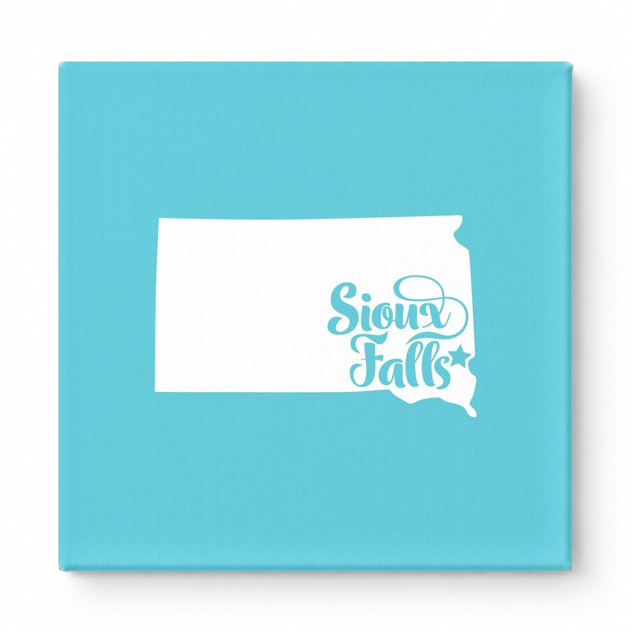 Home Sweet Sioux Falls — South Dakota State Silhouette