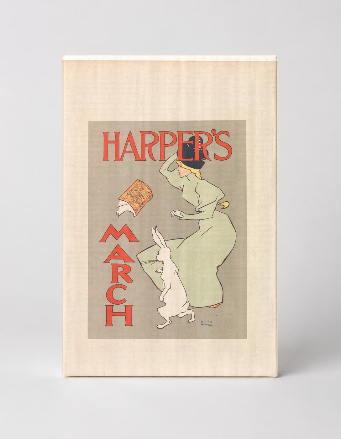 Harper's March 1895 - Victorian Magazine Vintage Poster Wall Art