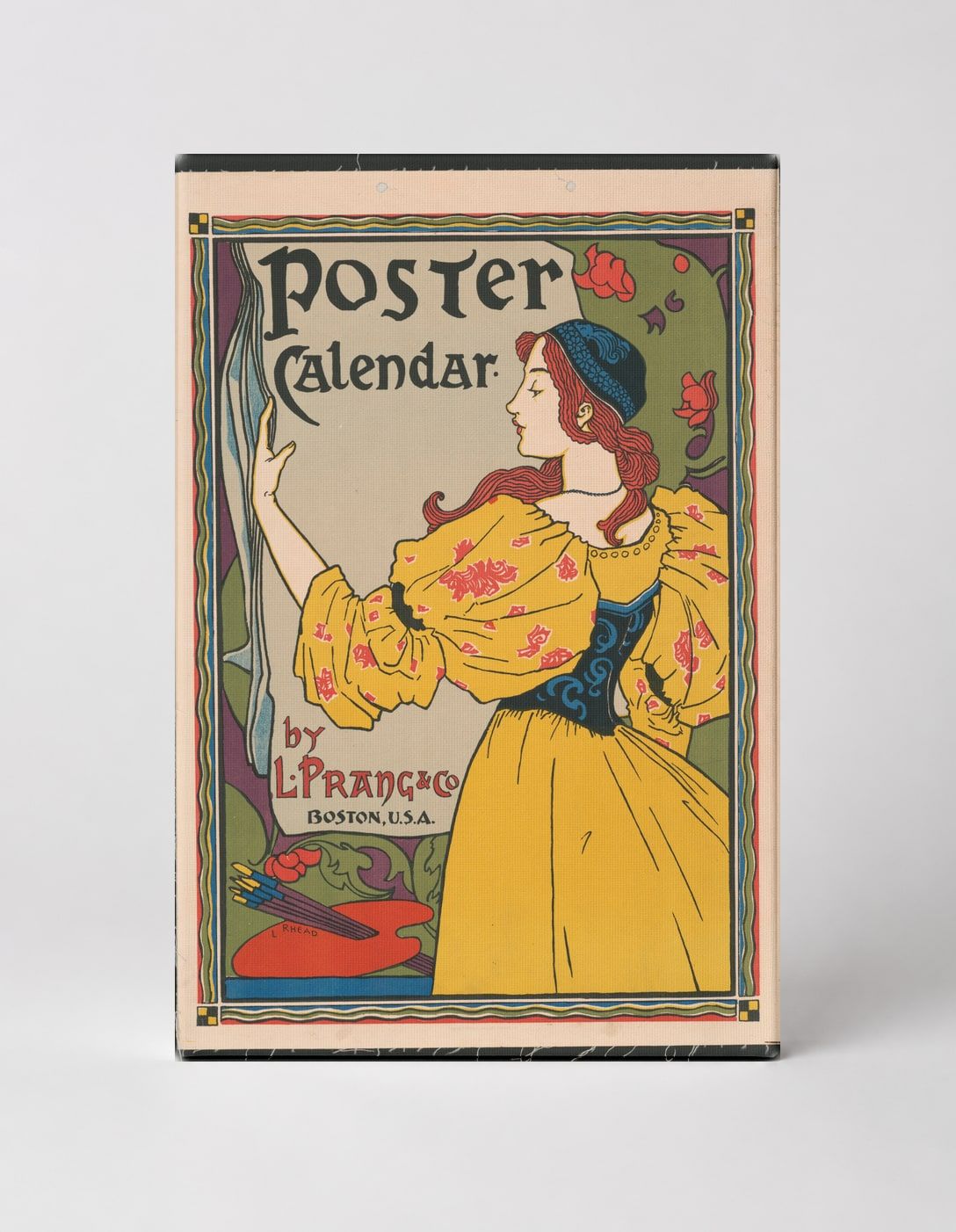 Poster Calendar by L. Prang & Co. 1897 - Art Nouveau Vintage Wall Art