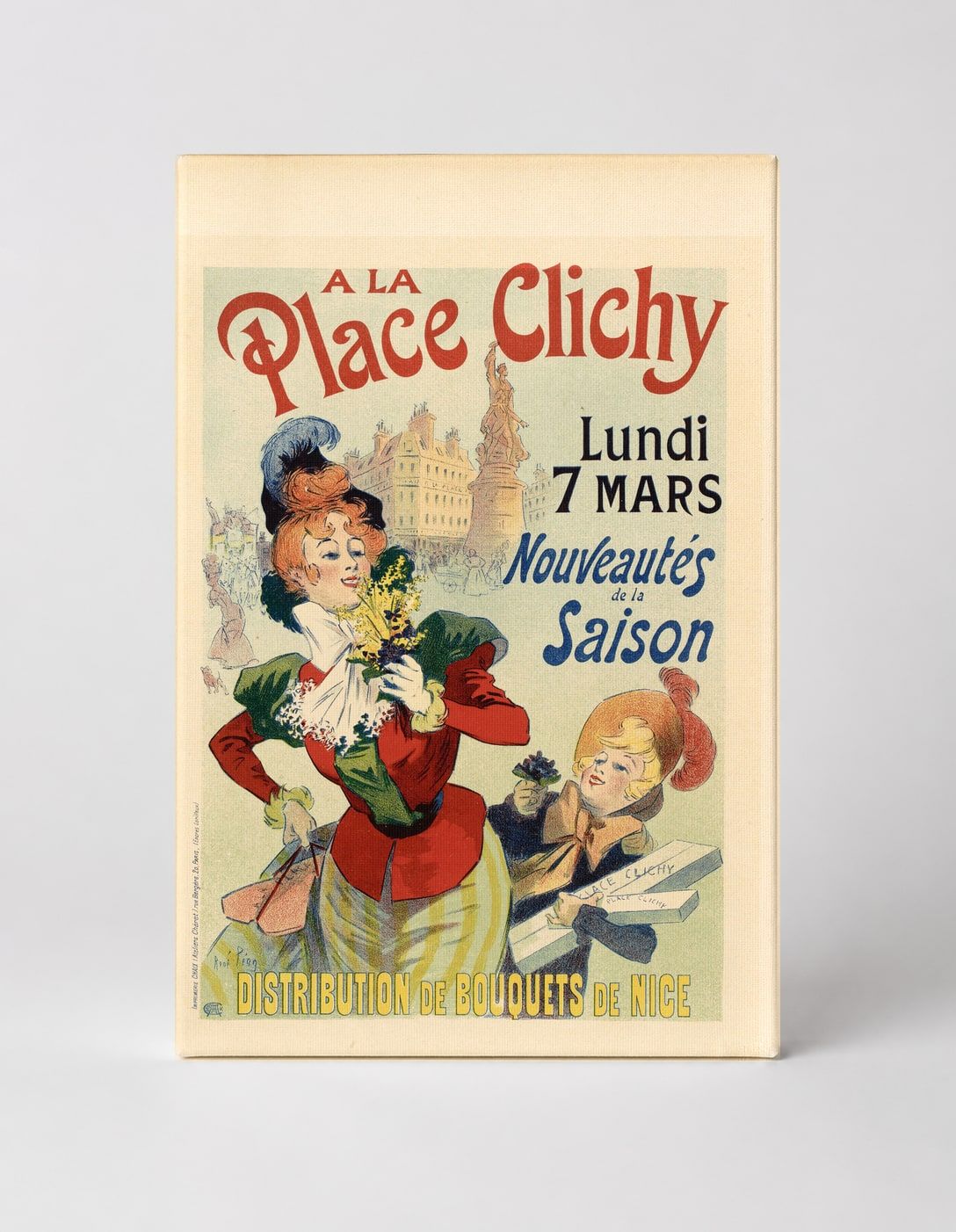 A La Place Clichy 1896 - Belle Époque French Vintage Poster Wall Art