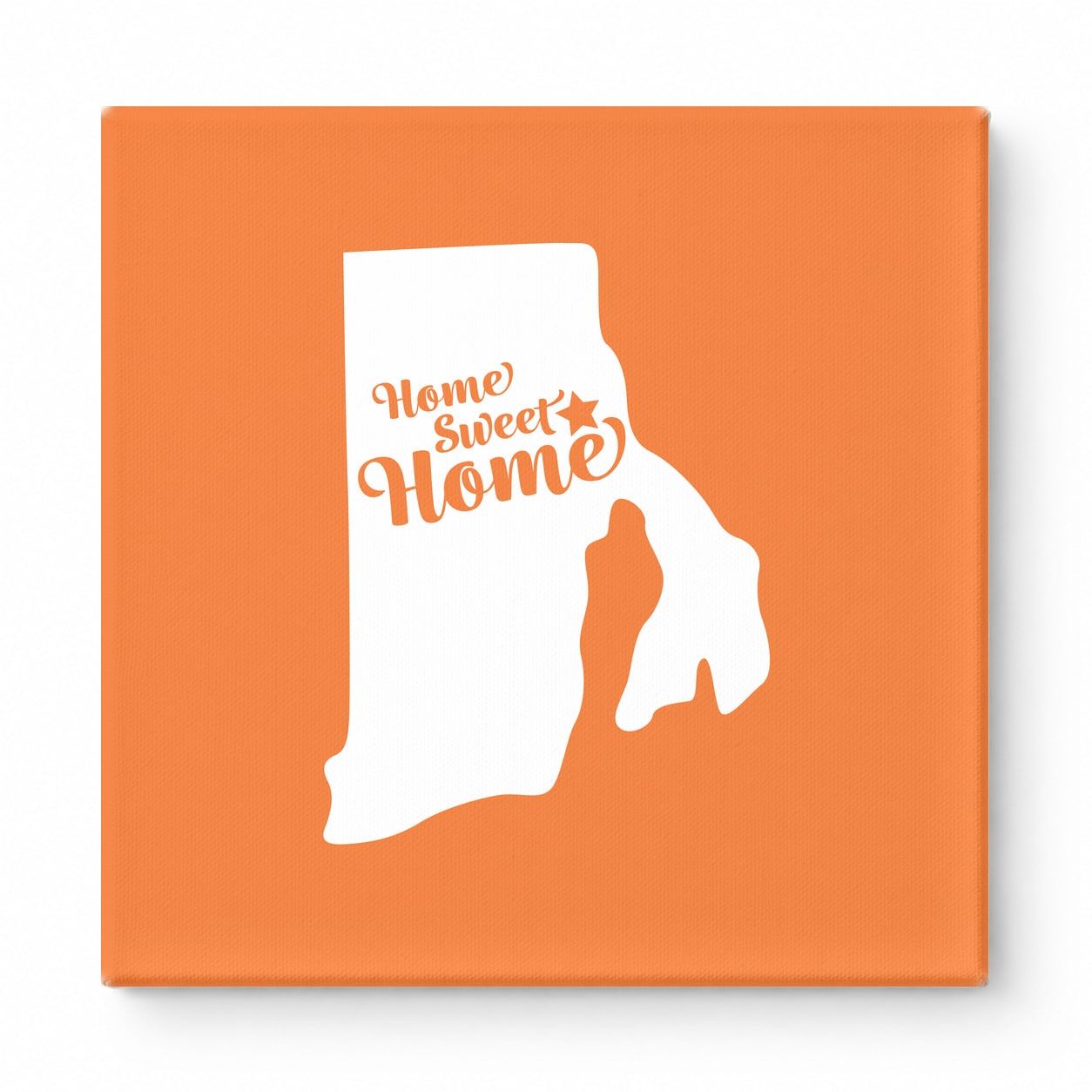 Home Sweet Home — Rhode Island State Silhouette