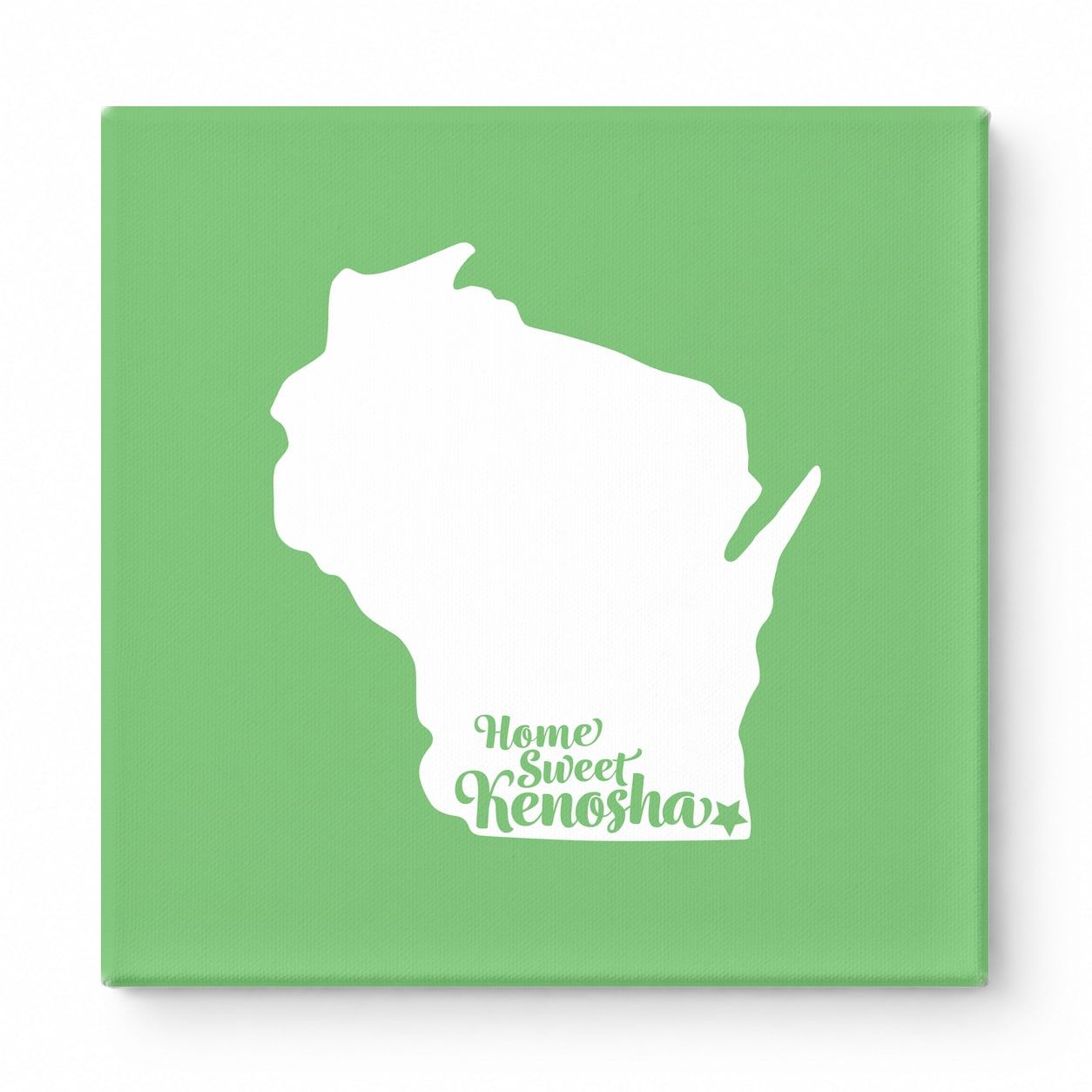 Home Sweet Kenosha — Wisconsin State Silhouette
